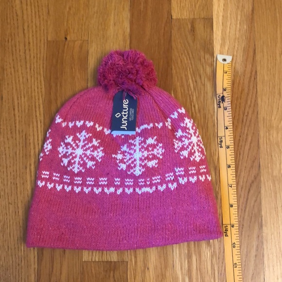 Pink and White Knit Hat - Picture 5 of 6